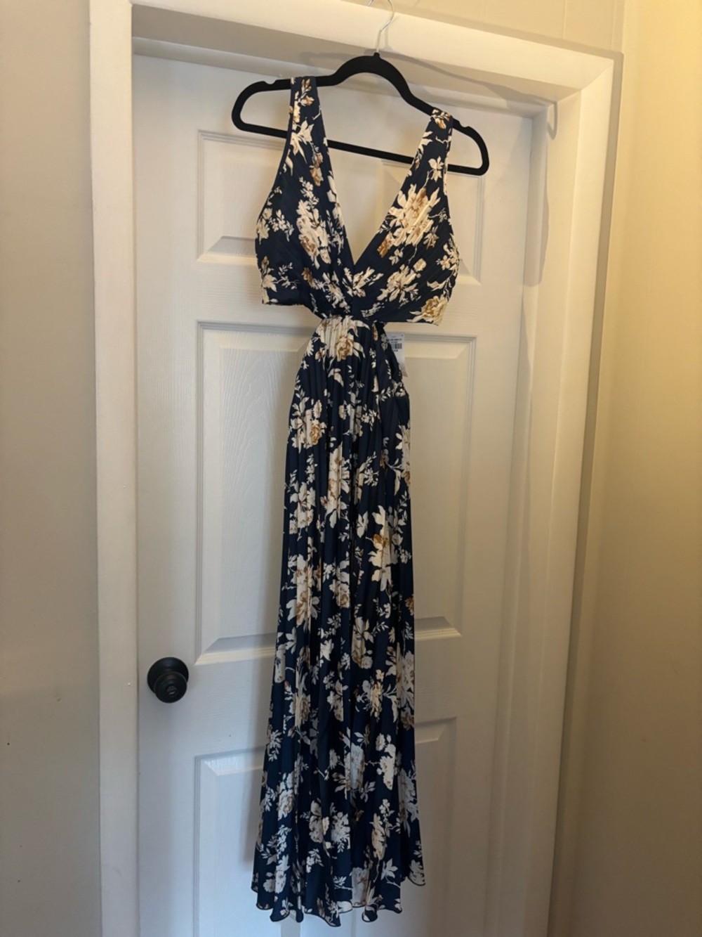 Abercrombie & Fitch Navy Floral Wrap Maxi Dress